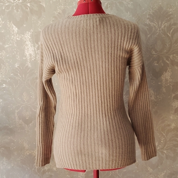 ALLAWAY Beige cashmere sweater size S - Picture 4 of 12